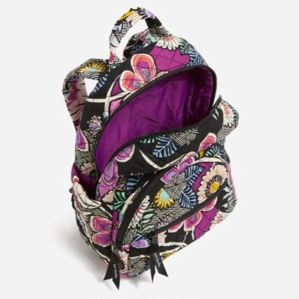 ⛔️SOLD⛔️ VERA BRADLEY Kauai Floral Compact Backpack & Zip ID Case 2 Pc Set -NWT - Picture 9 of 17